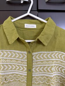 PAC Green Printed Casual Shirt