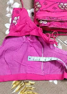 PINK PARTY WEAR SAREE