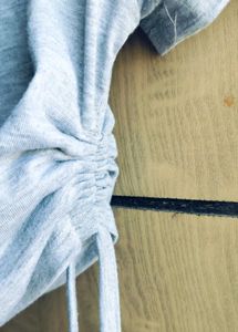 Grey Ruched T-Shirt