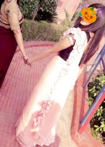 Elegant Pink Ethnic Ready To Wear Saree
