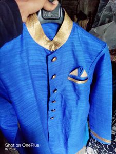 👕 Men's Blue Ethnic Kurta – Used, Good Condition