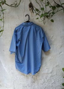 Light Blue Short Sleeve Button-Up Shirt