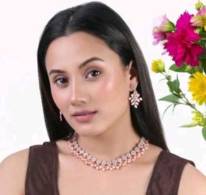 Rose Gold Plated Necklace Set ....