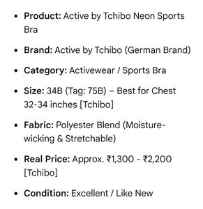 Active by Tchibo Neon Pink &amp; Orange Support Sports
