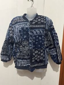 Cozy Printed Bomber Jacket
