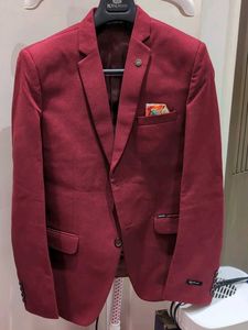 Men's Burgundy Blazer