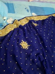 Royal Blue Embroidered Suit