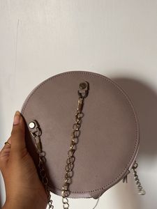 Lavender Round Sling Bag – Stylish &amp; Spacious