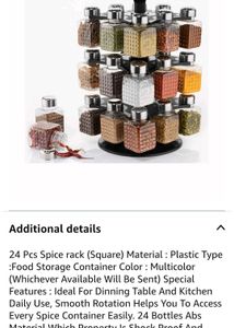 Rotating Spice Rack - 24 Jars