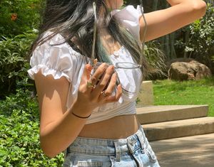 White Crop Top