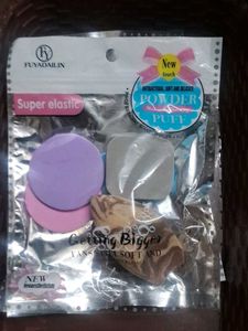 Set of Makeup Powder Puffs