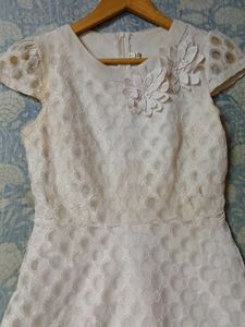 Elegant White Lace Dress