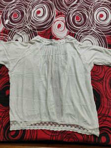 Women Rayon Shrug With Lace