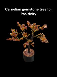 Carnelian Gemstone 100 Chips Tree For Positivity