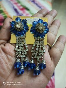 Bareli Ki Jhumka Golden &amp; Ad Stone Ear Ring Combos