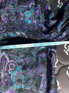 Paisley Print Zipper Jacket