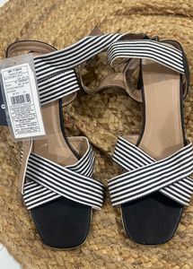 Brand New Striped Strappy Sandals