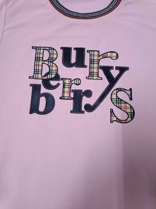 Burberry Pink Logo T-Shirt