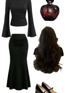 Black mermaid skirt