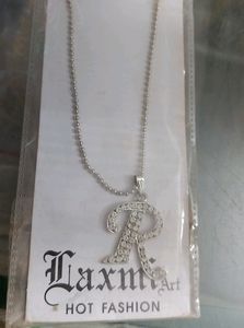 R Letter Necklace