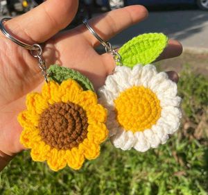 ✨Handmade Crochet sunflower &amp; Daisy Flower Keychai