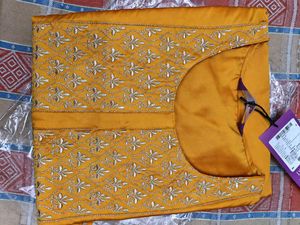 Libas Yellow Yoke Design Three Pc Suit