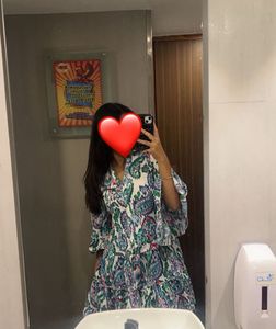 Boho Tiered Print Mini Dress