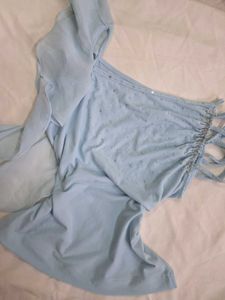 Ruffled Beaded Whimsy Top