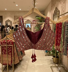 Stunning Red Embellished Lehenga Choli