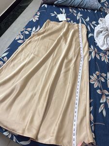 Elegant Satin Long Skirt