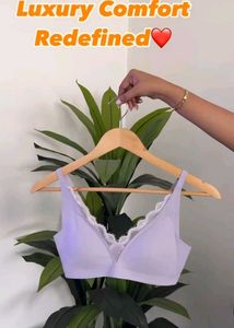 Lace Trimmed Comfort Bra