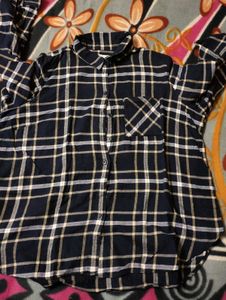 Checkered Button-Down Shirt