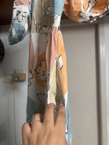 “Hay” Boho Floral pastel Maxi Dress