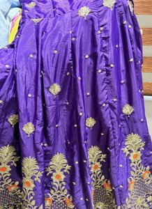 Stunning Purple Embroidered Kurta Set