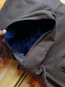 Brown Zip-Up Hoodie