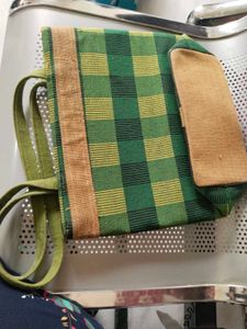Green Plaid Tote Bag