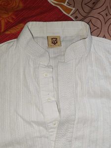 Manyavar MEN WHITE KURTA