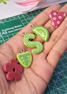 Personalised Initial &amp; Charms Bagcharm | Keychain