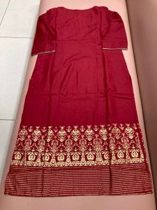 Maroon and Gold Kurti