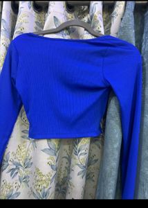Blue top new with tag, mywishbag brand Fit xs,s