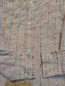 Y2k Sequenc Peach Pink Shirt