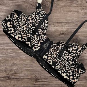 Next UK Underwired Animal Print Bra