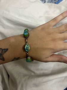 vintage y2k Sparkling Druzy Stone Bracelet