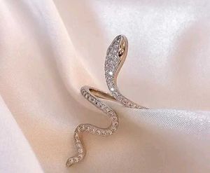 New Sparkling Snake Ring