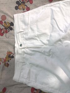 Classic White Wide Leg Jeans