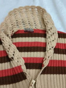 Cozy Striped Knit Cardigan