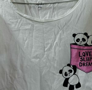 Cute Panda Pocket T-Shirt