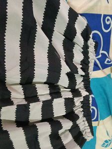 Elegant Black Kurta with White Embroidery
