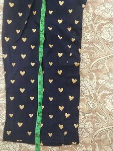Artemis Navy Heart Print Night suit