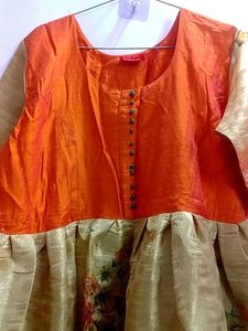 Silk Long Frock New